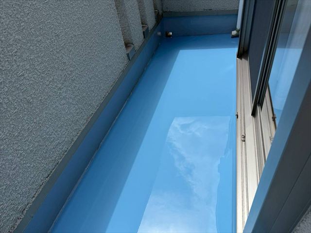 ベランダ防水工事終了