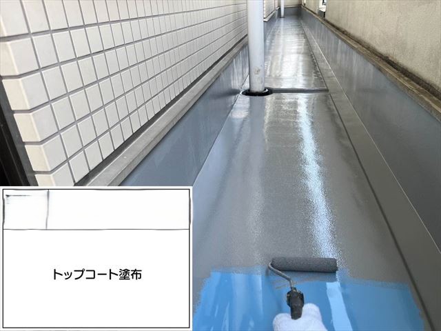 トップコート塗布