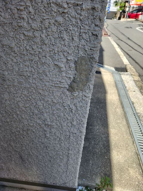 欠損部にセメント補修