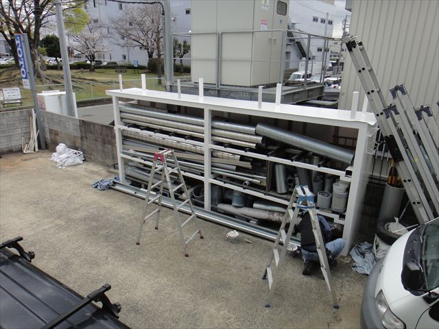 材料置き場塗装後