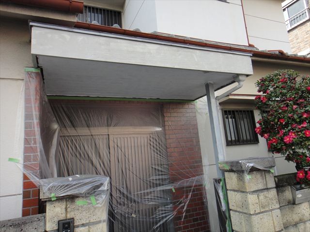 養生と下地処理