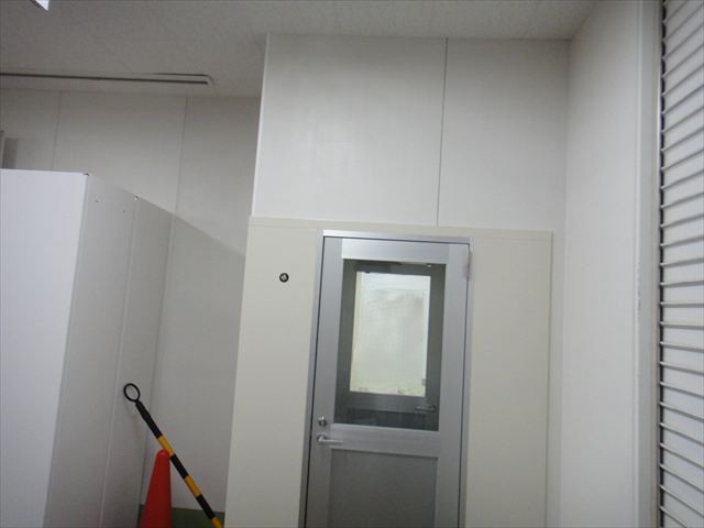 塗装後の白い上部面