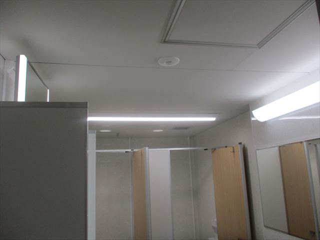 改修工事後の天井