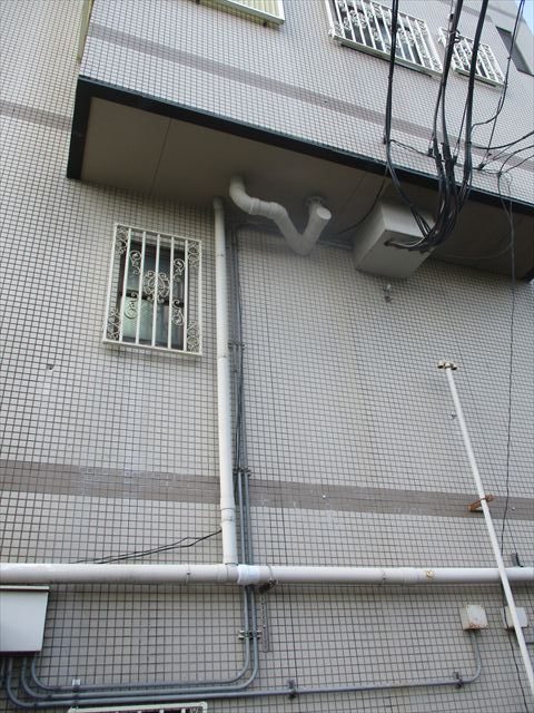 漏水修繕後の軒天井