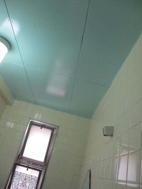 風呂天井塗装完